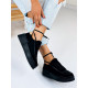 Női fekete platform cipő MELINA
