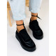 Női fekete platform cipő MELINA