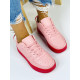 Női piros-rózsaszínű cipő