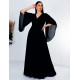 Hosszú női fekete alkalmi ruha Grece