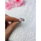 Női ezüst gyűrű rózsaszínű kristállyal 10