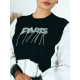 Női fekete pulóver - ing PARIS